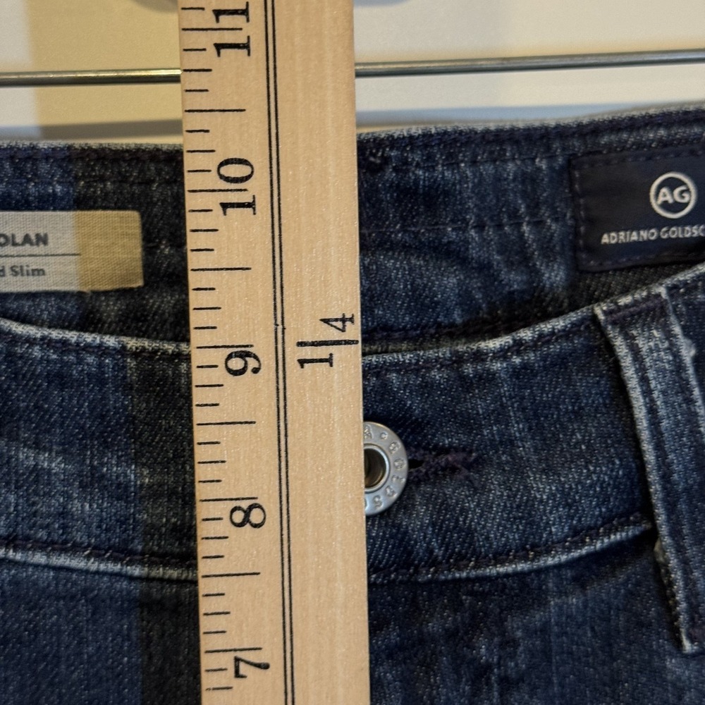 AG Adriano Goldschmied Nolan Relaxed Slim Jeans Women 28R Distressed USA - Picture 8 of 10